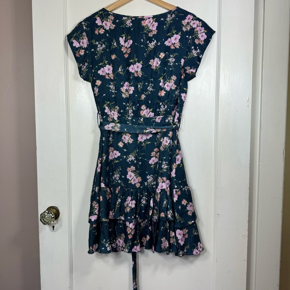 Rebecca Taylor Emilie Ruffled Silk Floral Dress - Picture 8 of 10